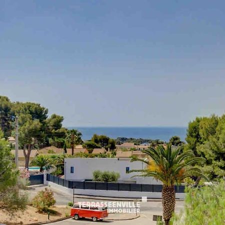 Tres Bel Appartement Climatise Terrasse Et Vue Mer Bandol Exterior foto
